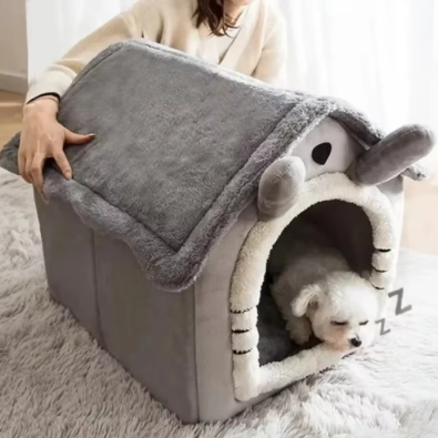 Niche lavable pour chien. Style maison pour que votre chien se sente réellement chez lui.