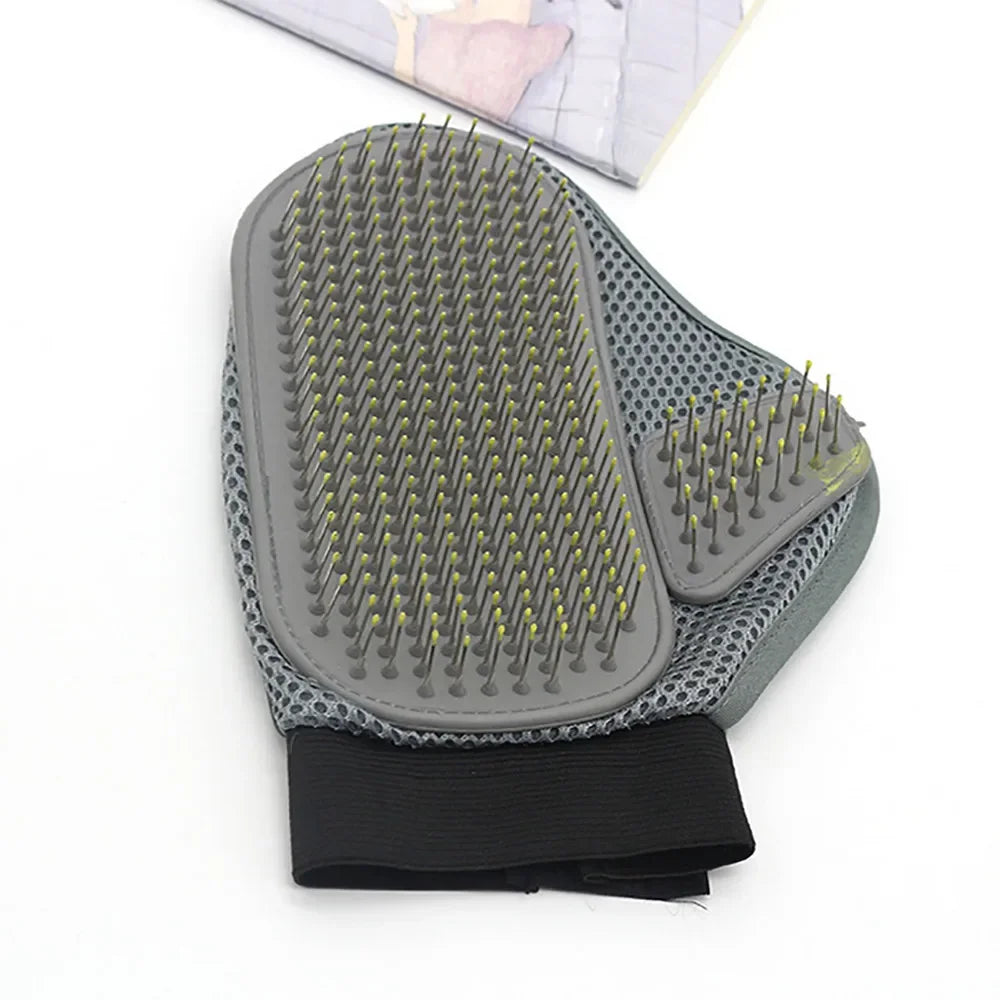 Gant de massage et brosse anti-poils — Toilettez, massez et chouchoutez votre compagnon
