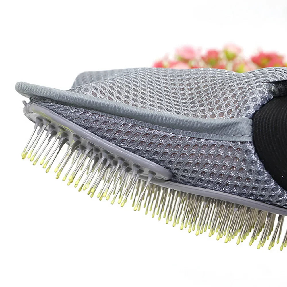 Gant de massage et brosse anti-poils — Toilettez, massez et chouchoutez votre compagnon