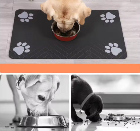 Napperon absorbant pour chien. Idéal sous les gamelles de votre chien.