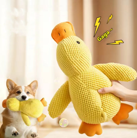Peluche pour chien en forme de canard. Le compagnon idéal pour le bonheur de votre chien.